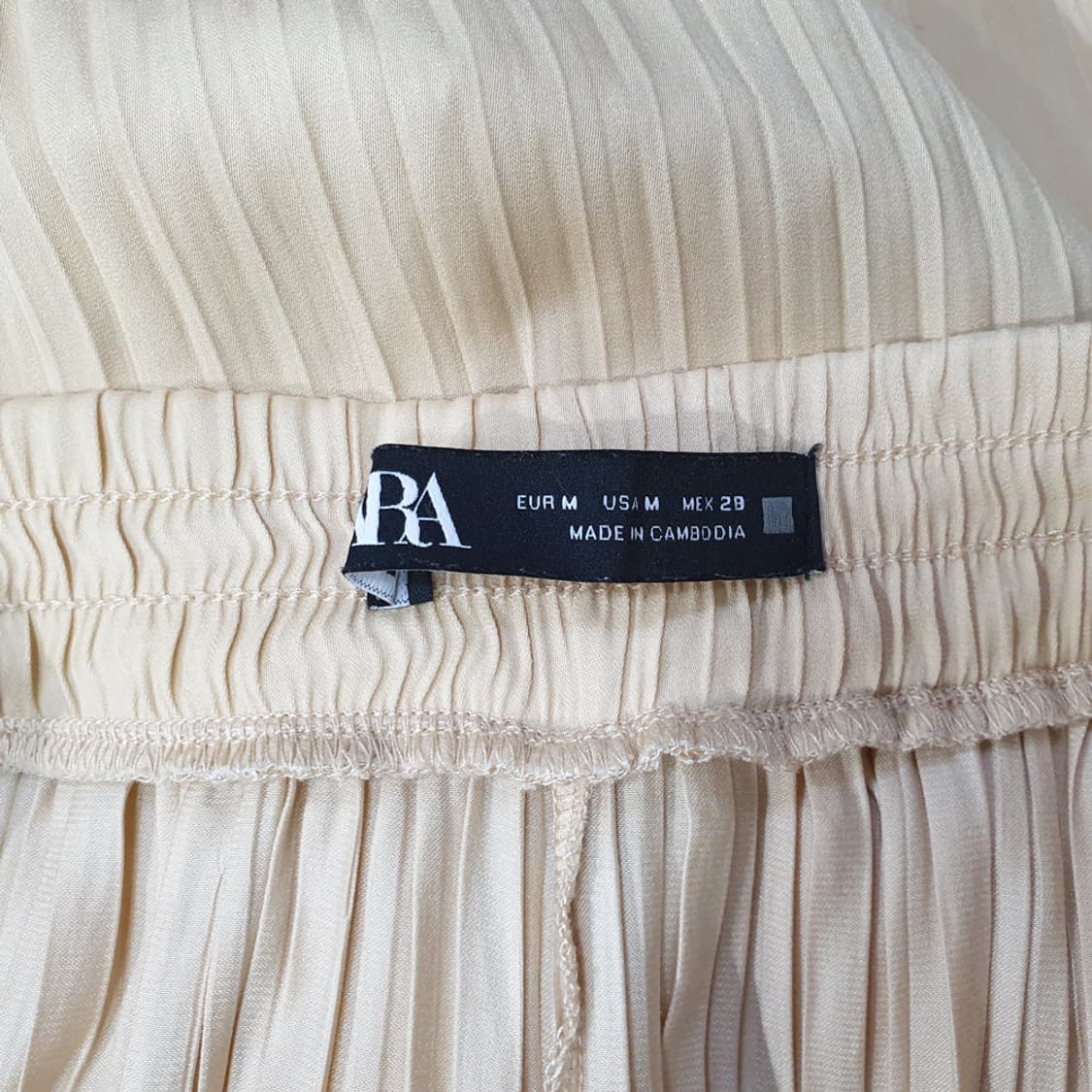 자라 플리츠 와이드 팬츠 M(28) 상품이미지5