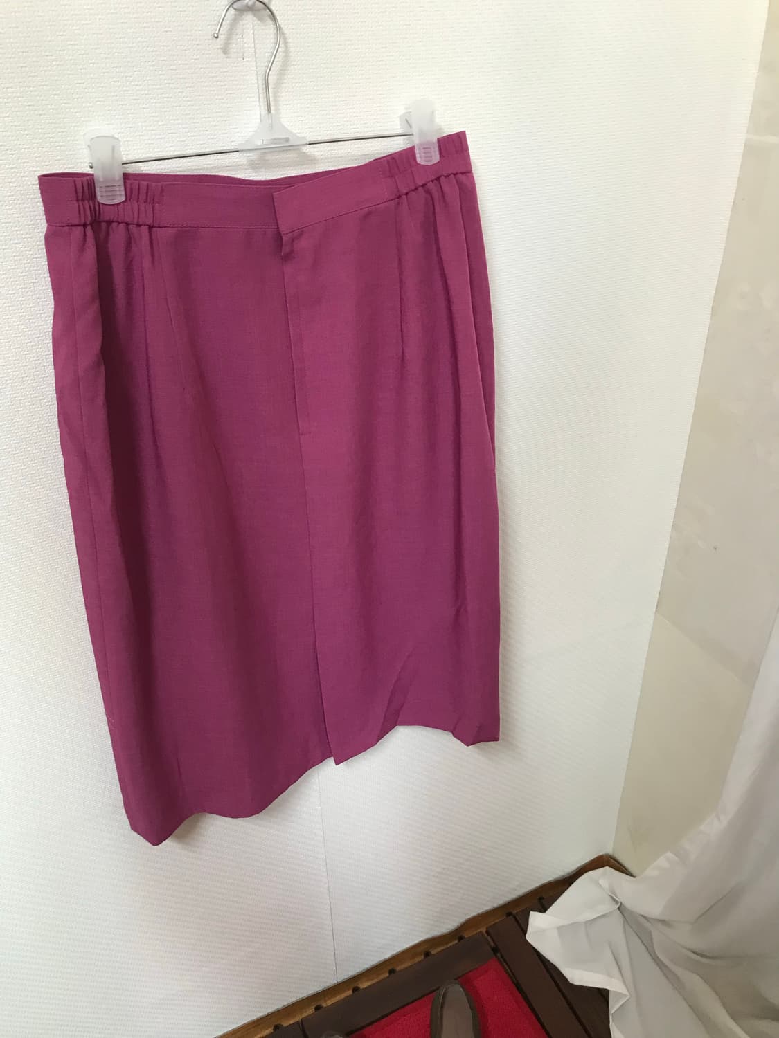 jpn stich line purple midi skirt  상품이미지5