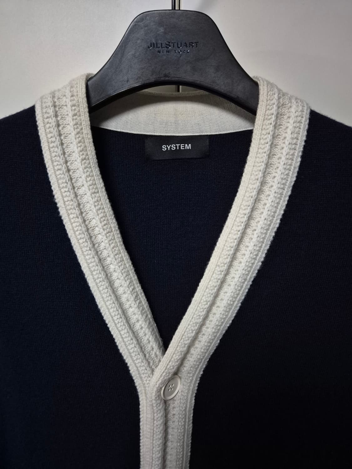 (95) 시스템옴므 네이비 배색 가디건 상품이미지2