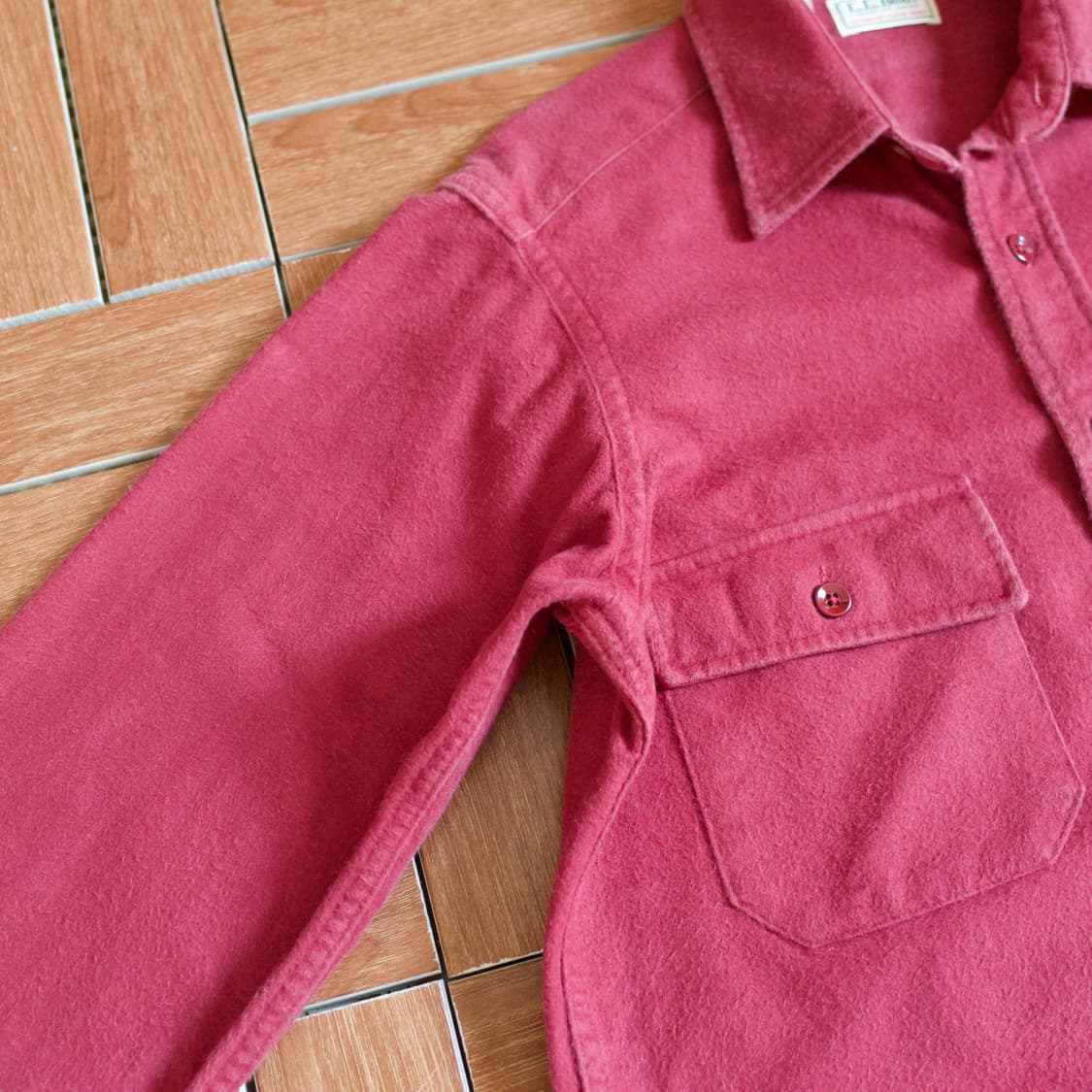 90‘s L.L.Bean usa flannel chamois shirts 상품이미지4