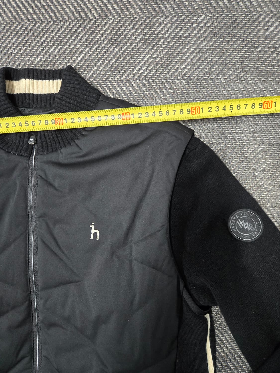 헤지스 골프 블랙 구스다운패딩 니트 가디건 방풍점퍼 상품이미지6