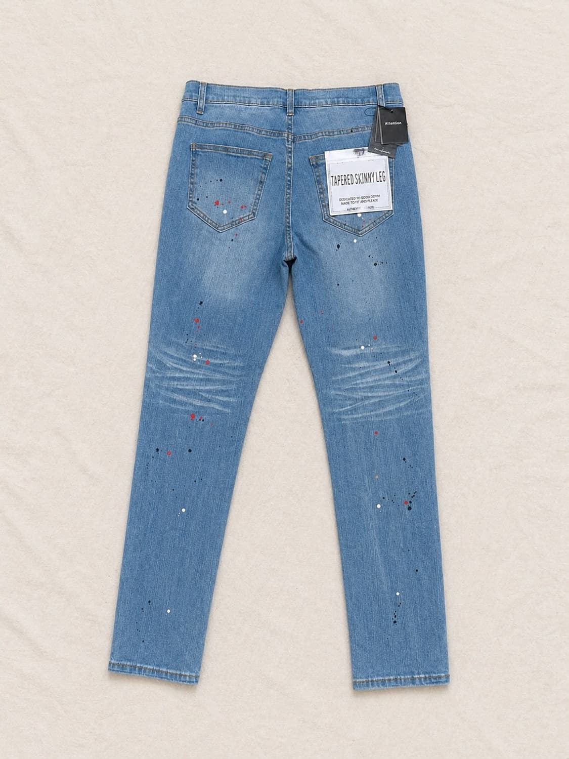     페인트 스플래터 디스트로이드 데님 팬츠 상품이미지4