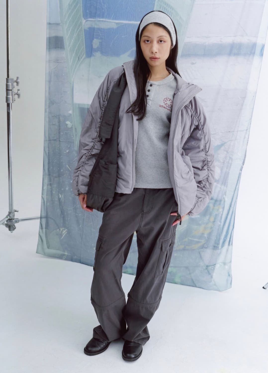 웰빙익스프레스 Light Nylon Jacket Taupe 상품이미지1