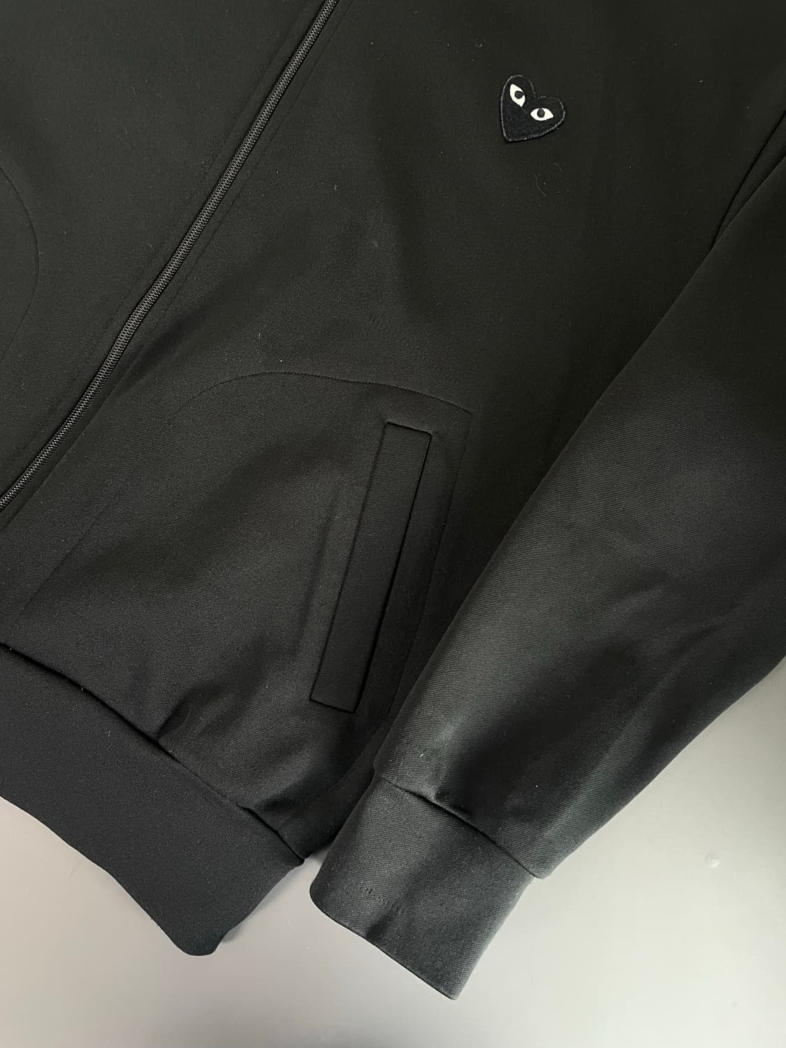 [XL] 꼼데가르송 플레이 블랙와펜 저지 트랙자켓 상품이미지5