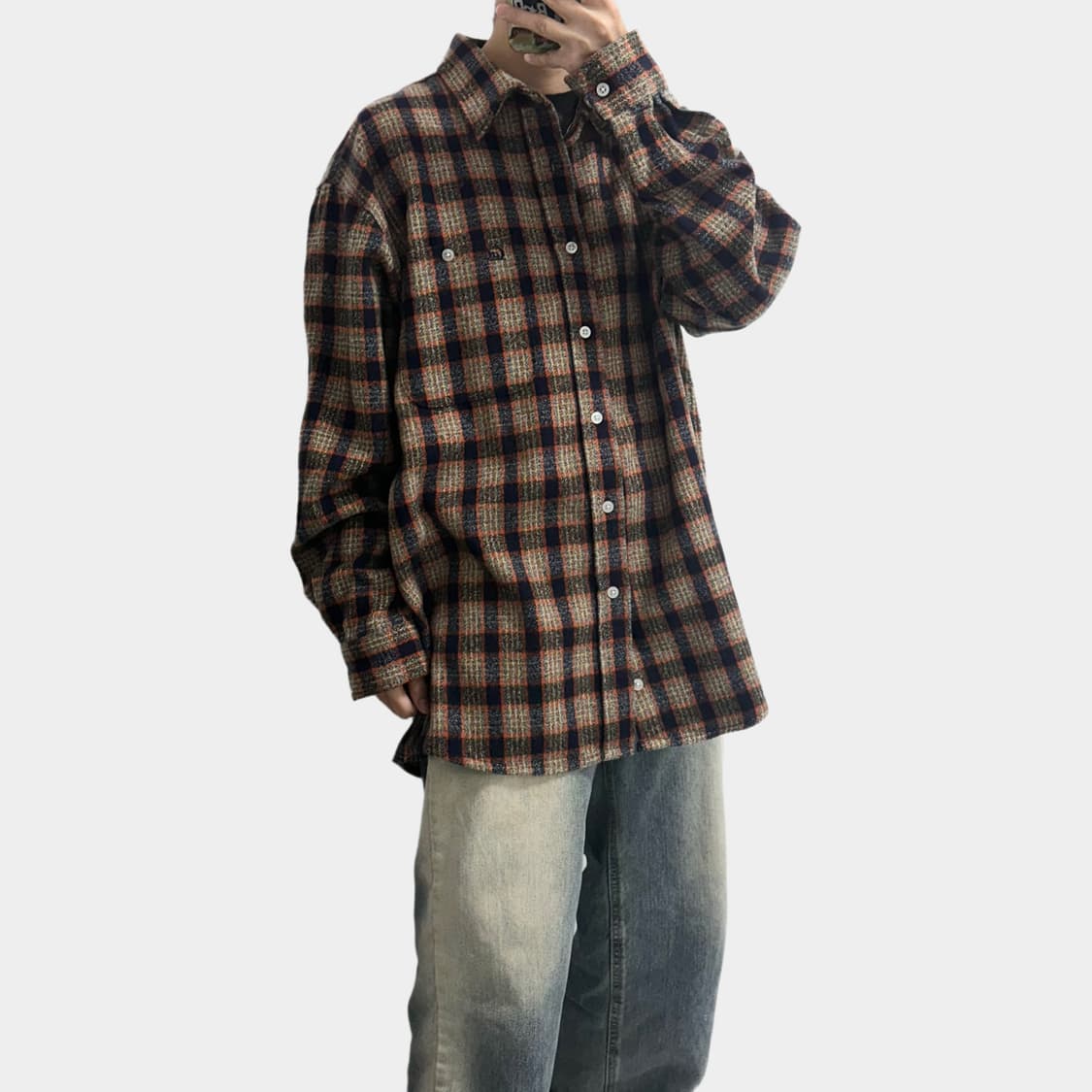 U.C. berkeley 유씨버클리 울 플란넬 체크 남방 셔츠 상품이미지3