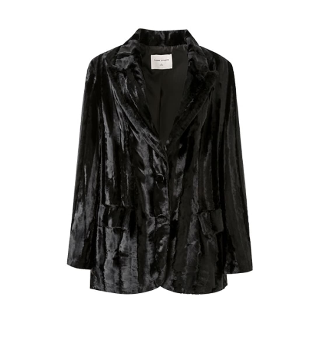 원진스튜디오 퍼 블레이저 블랙 L 상품이미지2