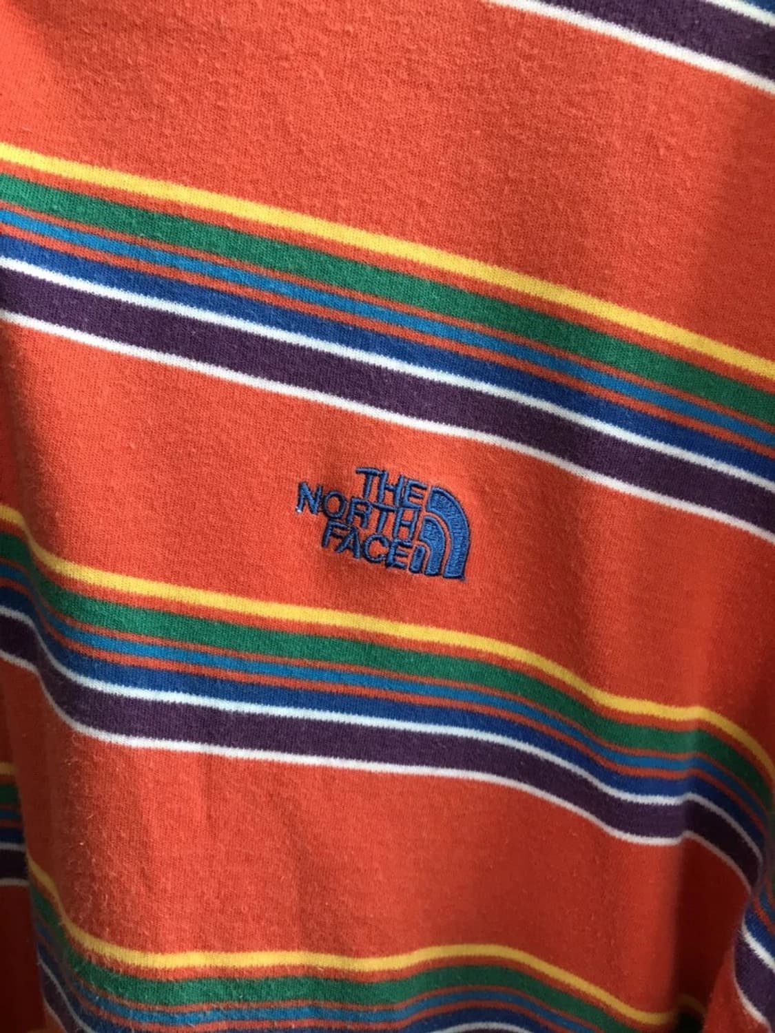 The North Face Stripe Polo Shirt Orange 상품이미지5
