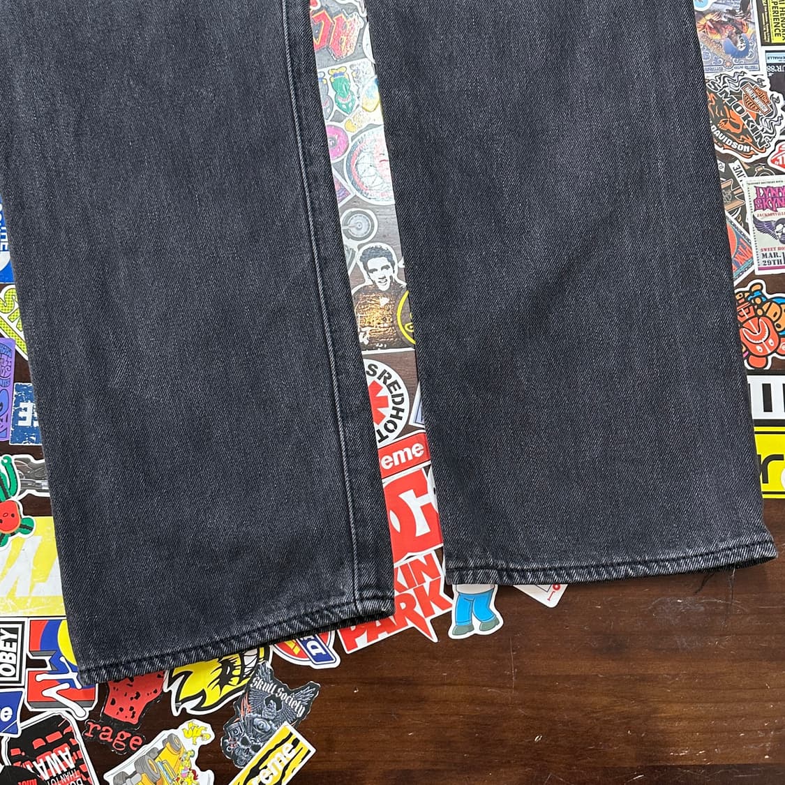 리바이스 501 블랙 진 데님 팬츠 31 상품이미지4