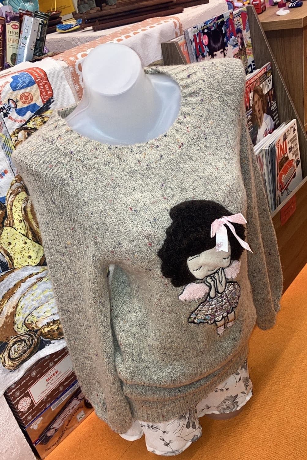 jpn 아기천사 그레이 니트 상품이미지3