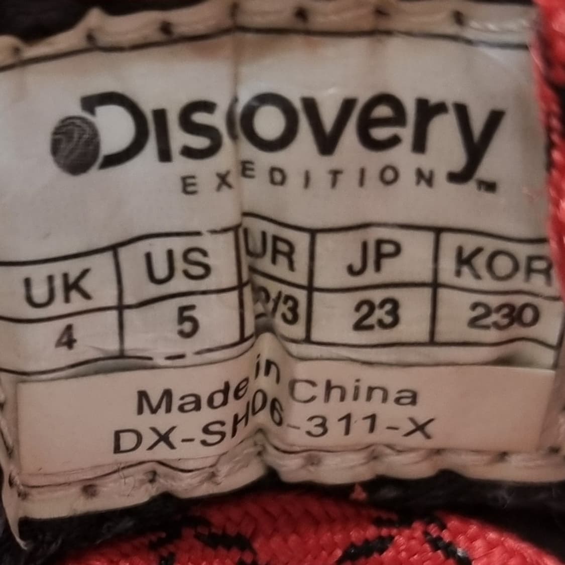디스커버리 레드 등산화 트레킹화 230 상품이미지6