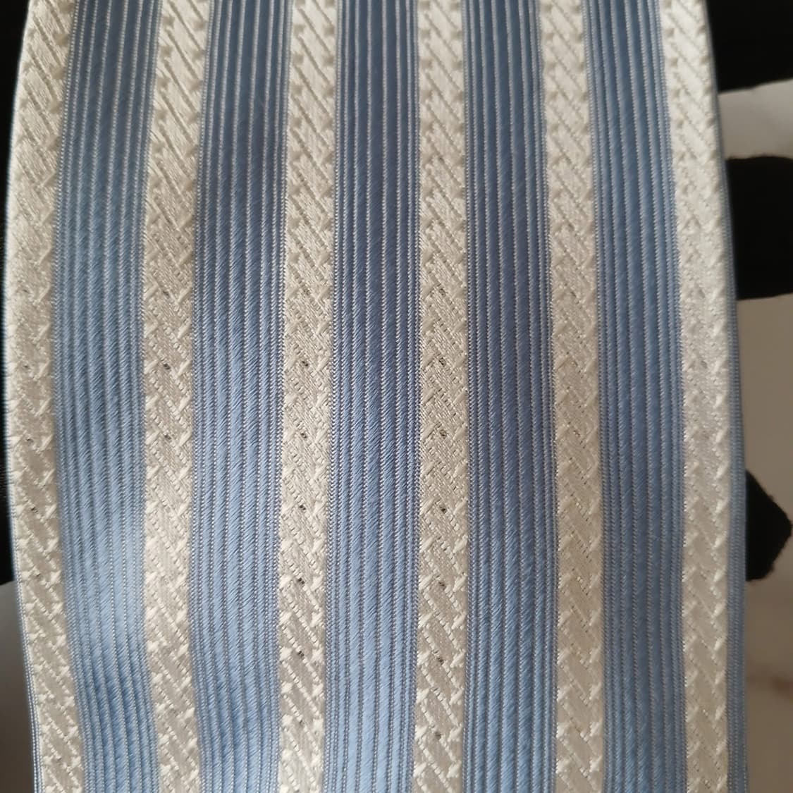 MCM 실크 스카이블루 스트라이프 넥타이 9.1cm A+등급 A19260 상품이미지3
