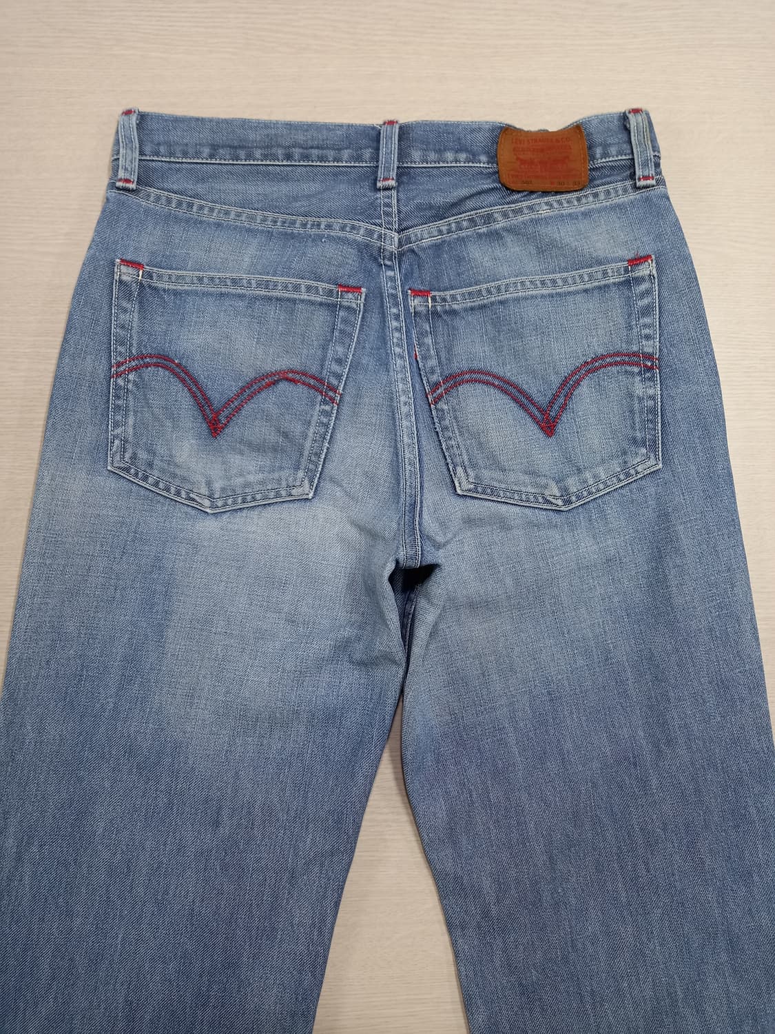 28 05's 리바이스502 워싱 일자진 연청 28-902 상품이미지4