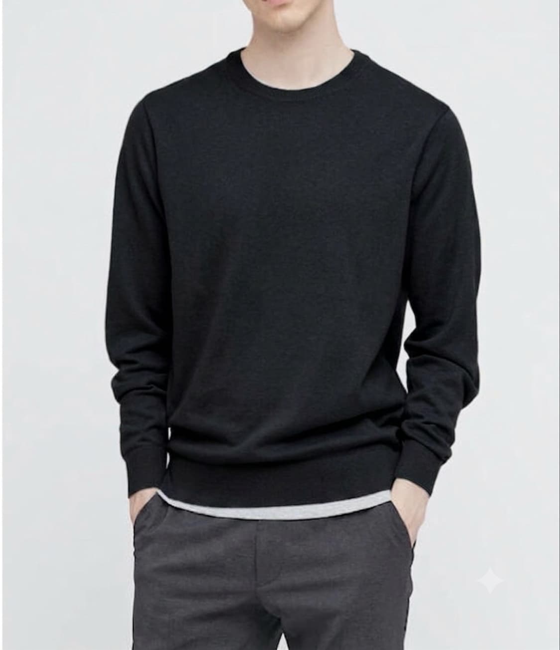 Zara 자라 얇은 니트(블랙) XL 상품이미지1