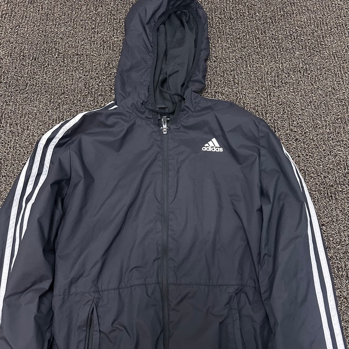 아디다스 삼선 바람막이 자켓 블랙 95(M) 상품이미지2