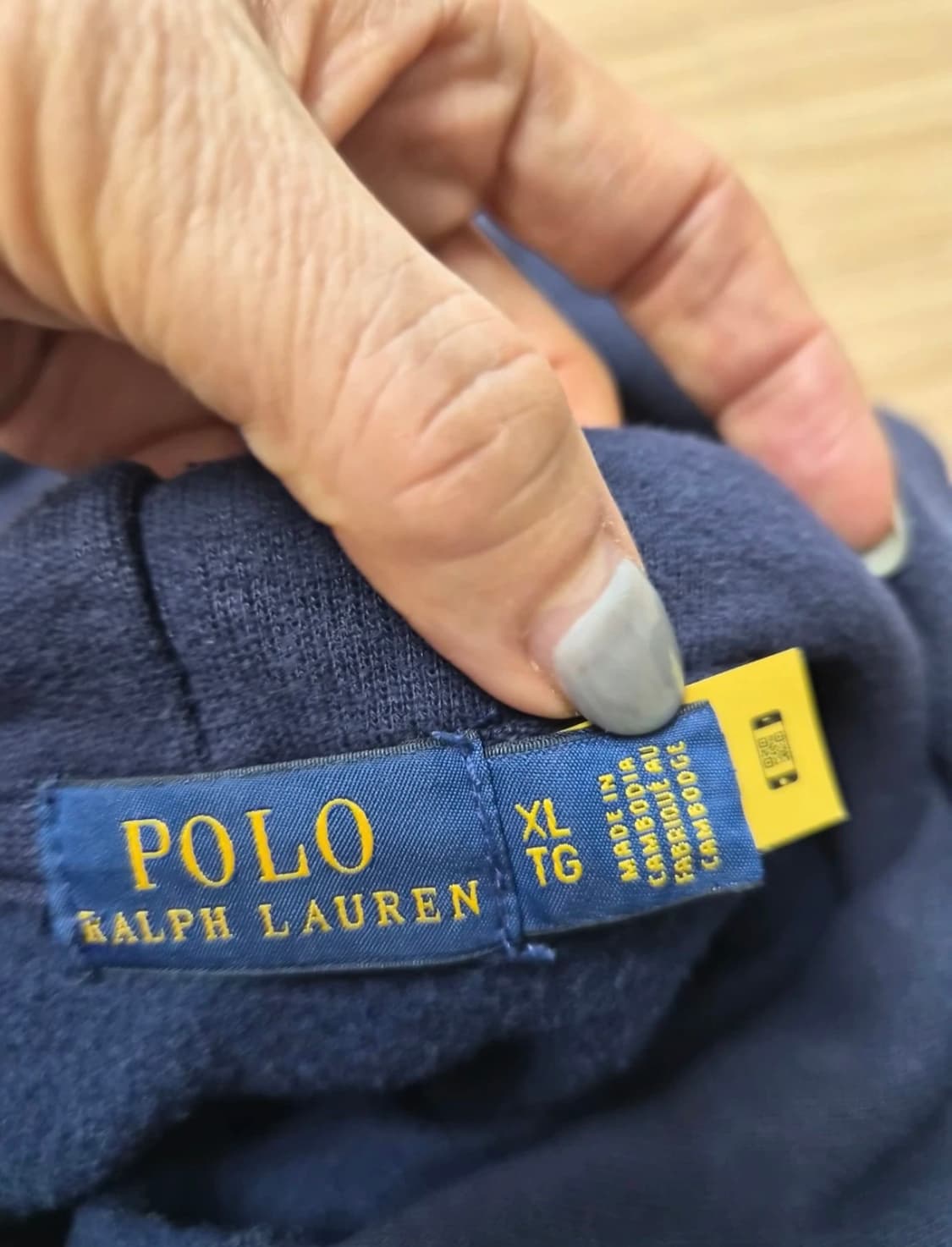폴로 랄프로렌 네이비 후드티 XL 상품이미지2