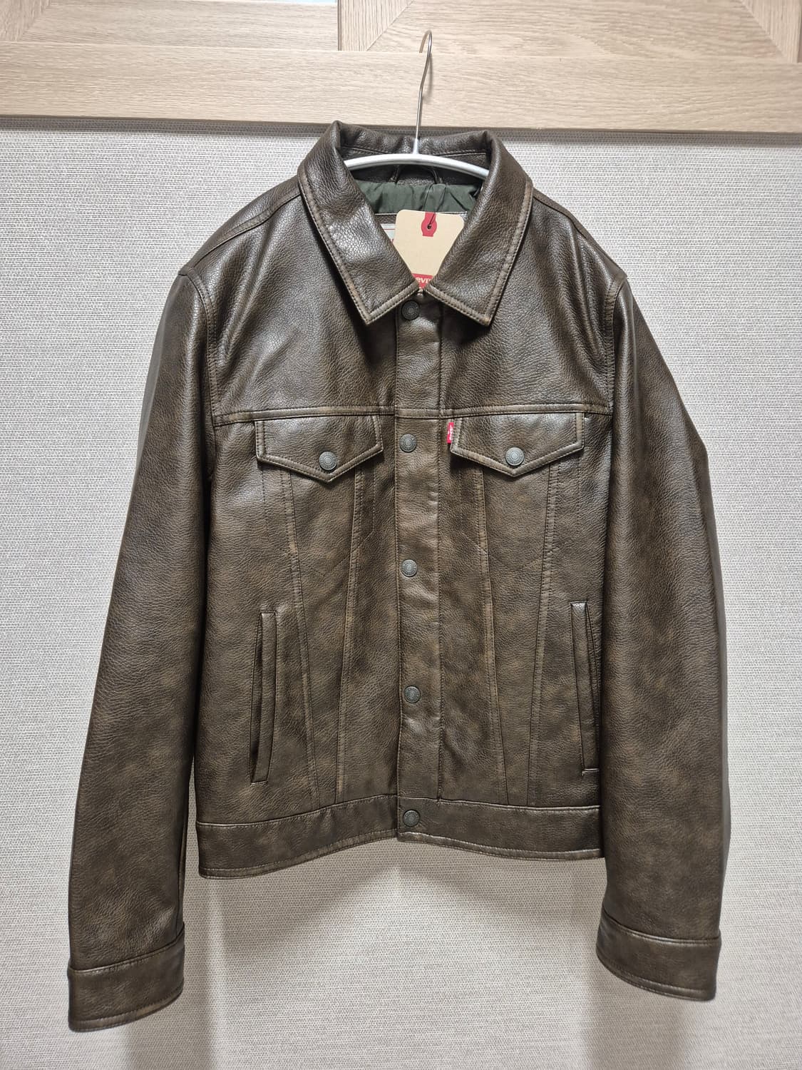 리바이스 남성 FAUX LEATHER 트러커 상품이미지1