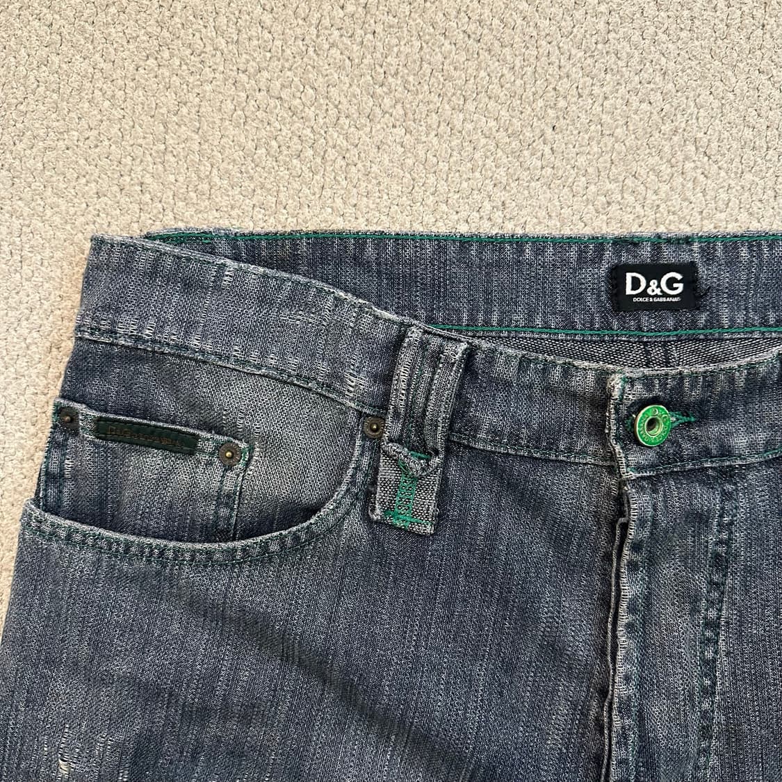 00s 돌체앤가바나 D&G 디스트레스드 데님 팬츠 상품이미지5