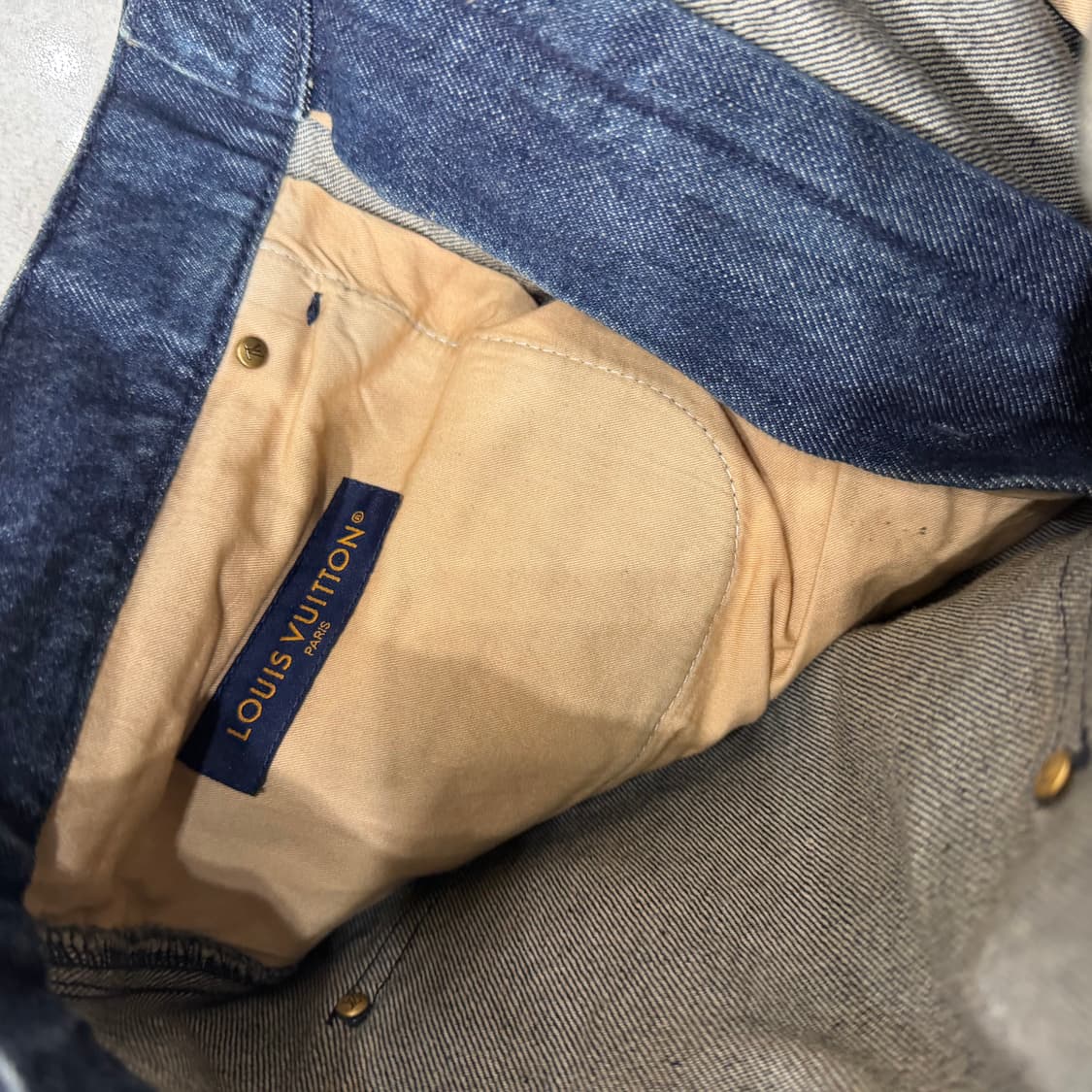 루이비통 데님 워크웨어 쇼츠 인디고 상품이미지4