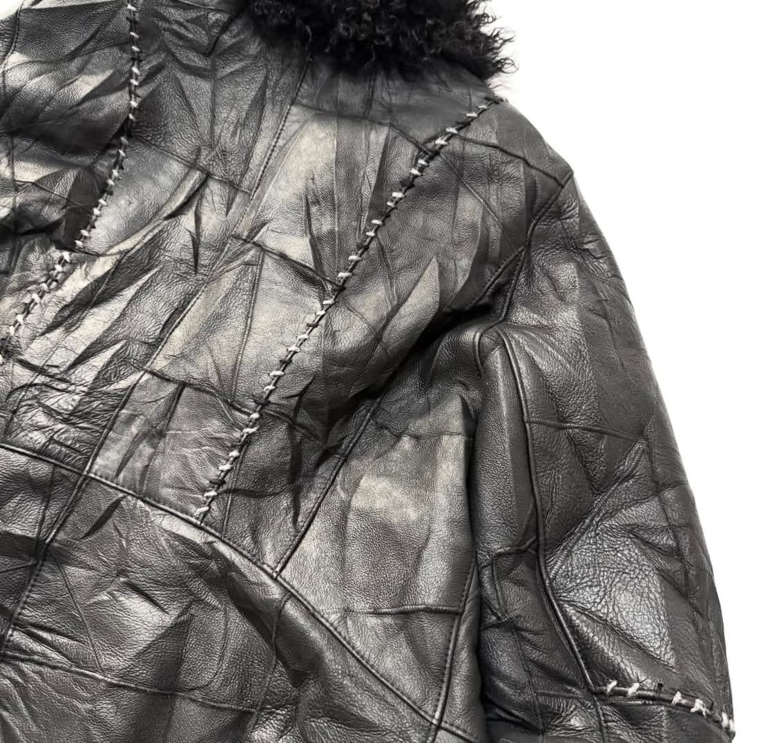 퍼 레더 자켓 상품이미지4