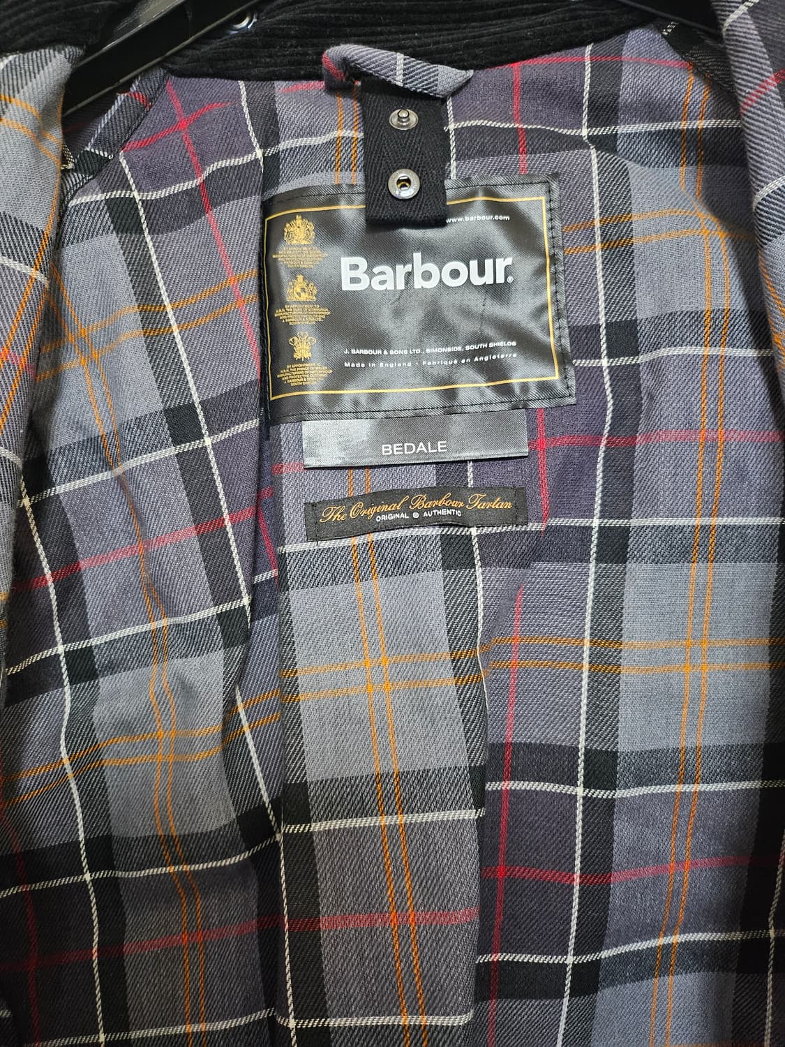 [38]바버 비데일 왁스자켓 블랙 판매 상품이미지7