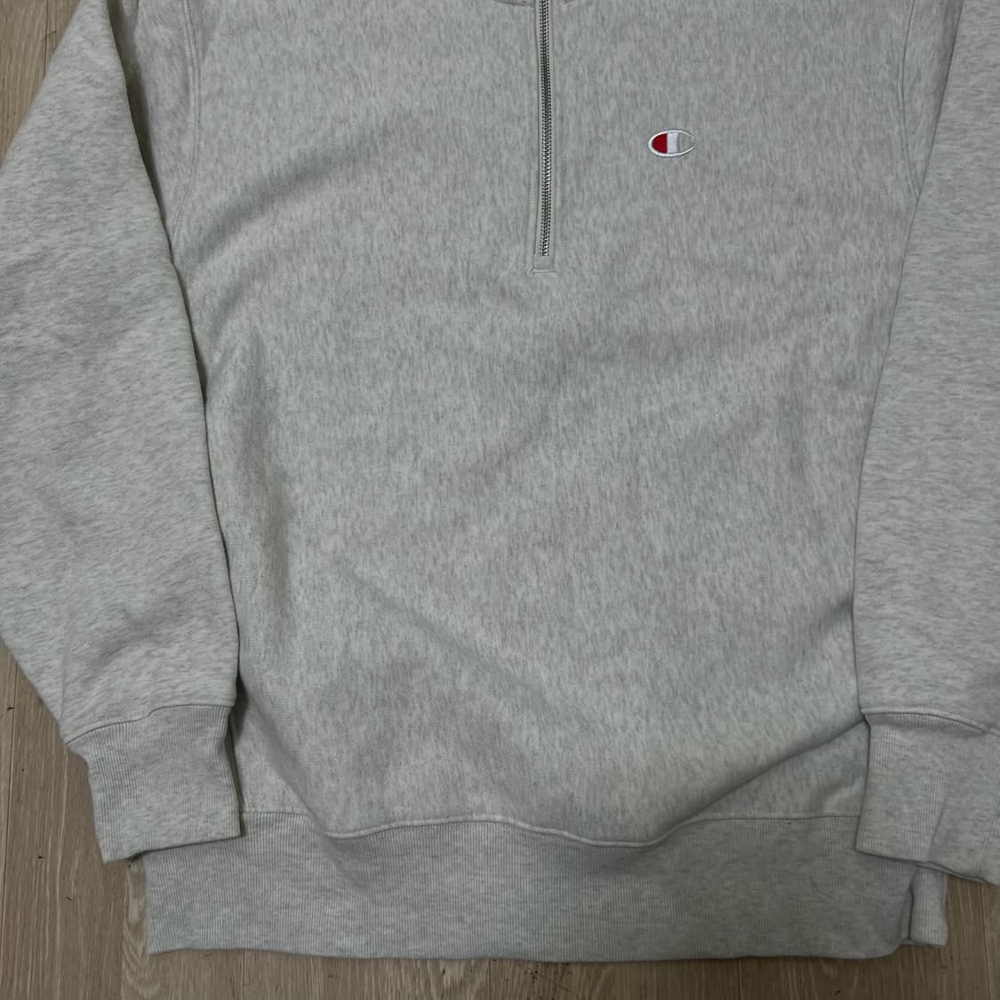 챔피온 어센틱 로고 반집업 맨투맨 L/100  상품이미지3