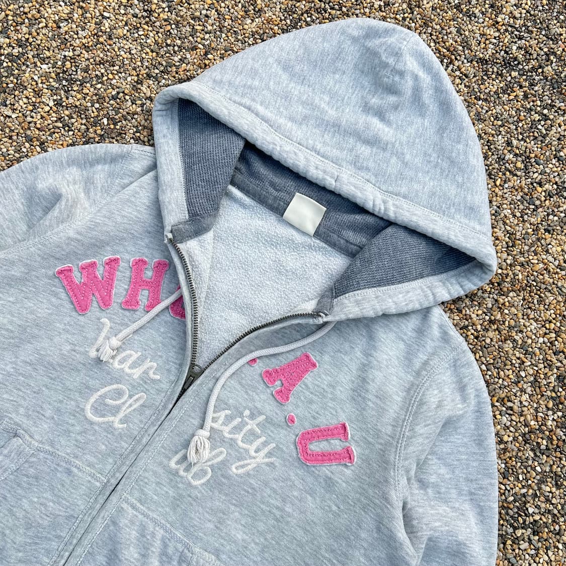 후아유 그레이 후드집업 상품이미지2