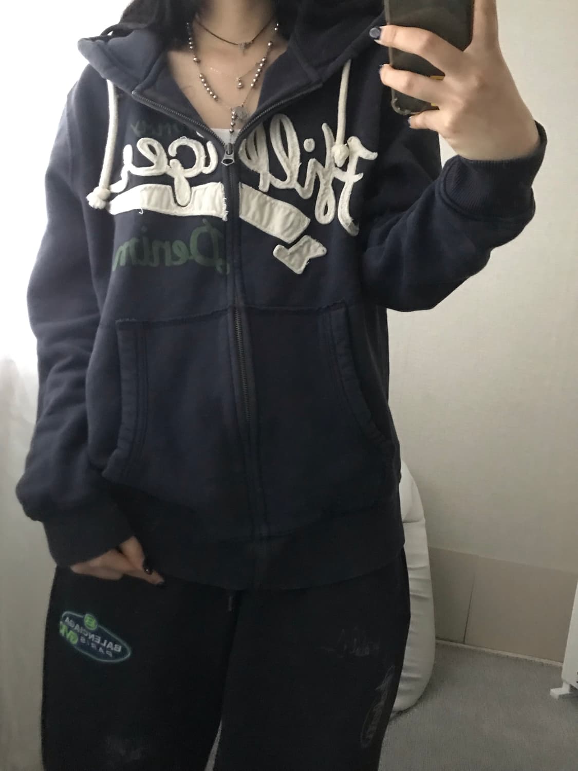 타미힐피거 네이비 후드집업 상품이미지2