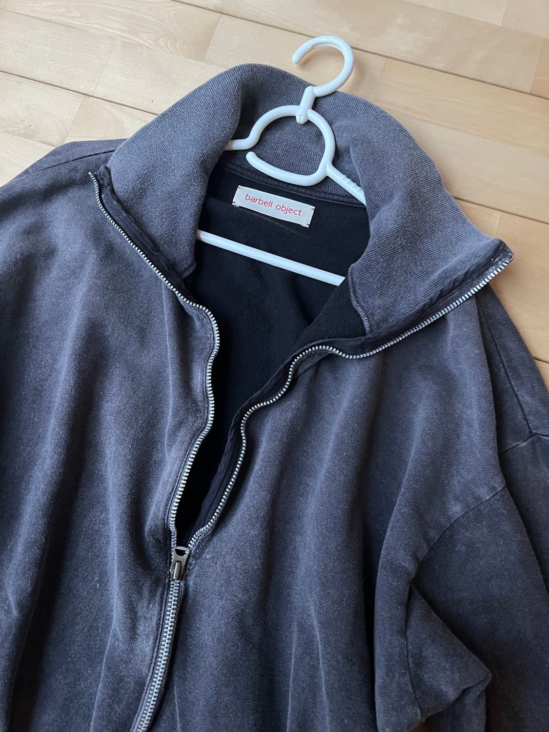 바벨 오브젝트 zip sweat 상품이미지1