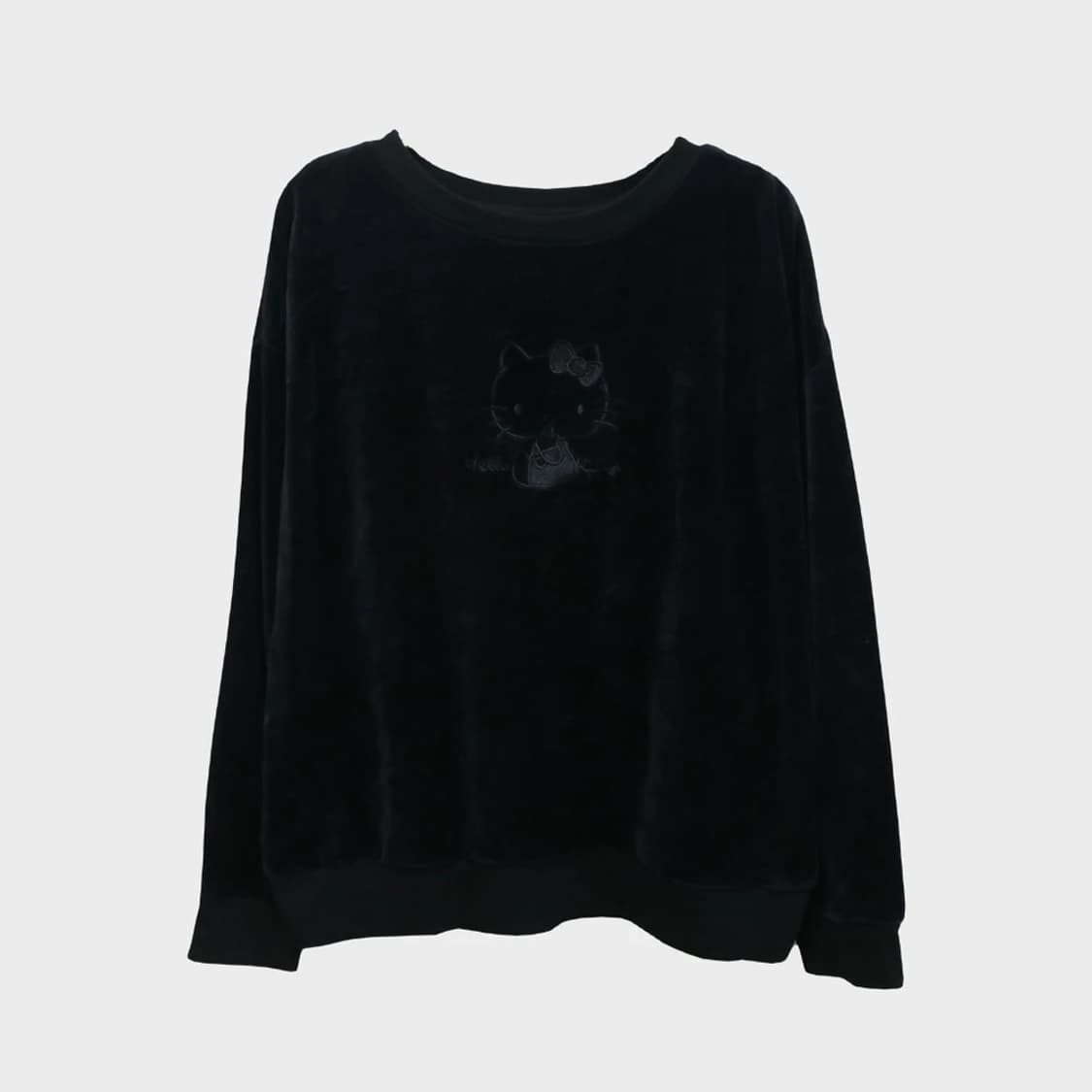 헬로키티 자수 벨벳 맨투맨 61636 상품이미지1