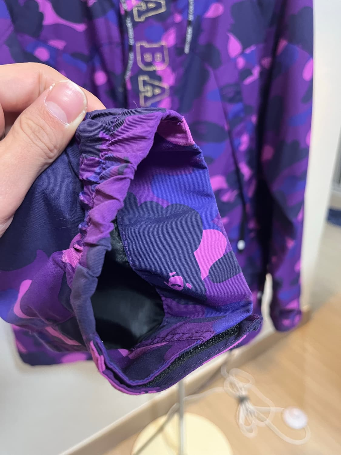 베이프 스노우보드 카모 자켓 퍼플 상품이미지2