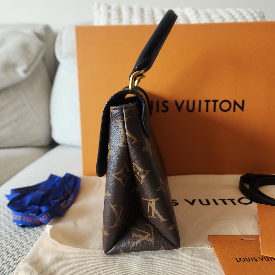 금장 보호필름 ! 루이비통 모노그램 록키 BB 크로스백 여성 토트 숄더백 상품이미지5