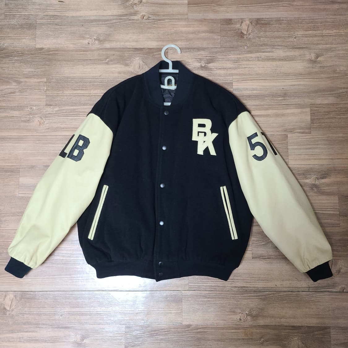 [M 100] 빈티지 한국외국어대학교 미식축구 바시티 자켓 점퍼 상품이미지3