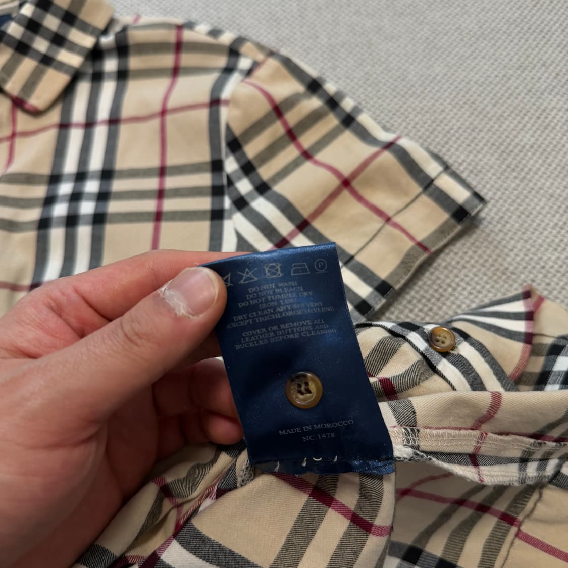 버버리 우먼스 노바 체크 반팔 셔츠 상품이미지4