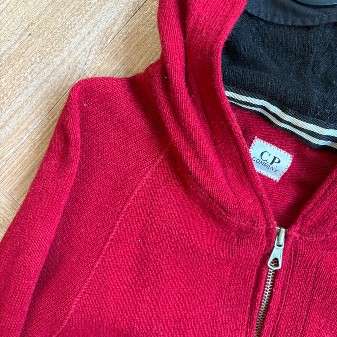 씨피컴퍼니 울 니트 고글 집업 자켓 상품이미지6