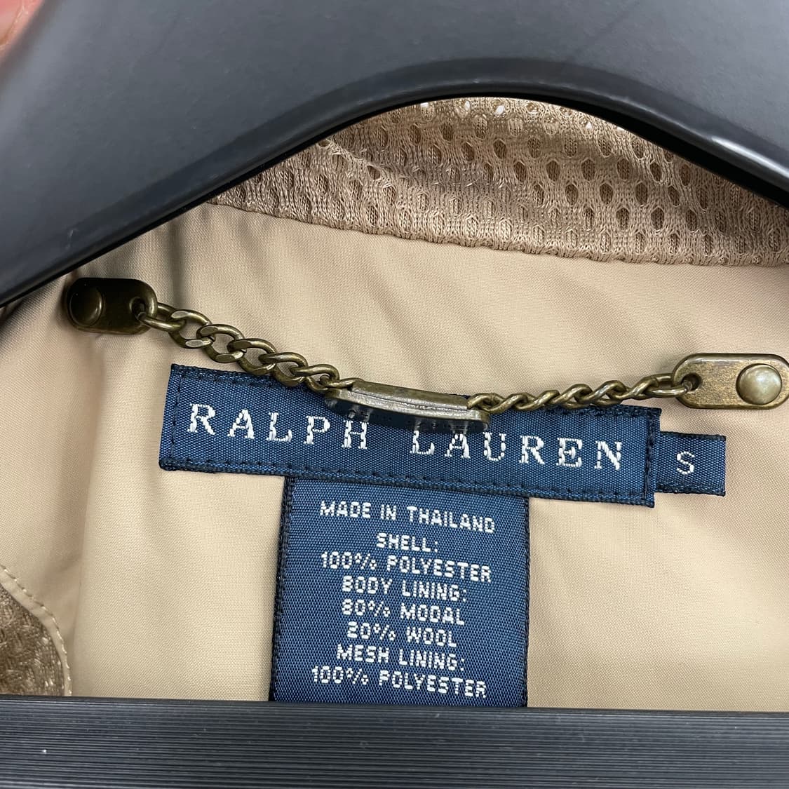 폴로 랄프로렌 베이지 후드 폴리쉥 야상 점퍼 상품이미지5