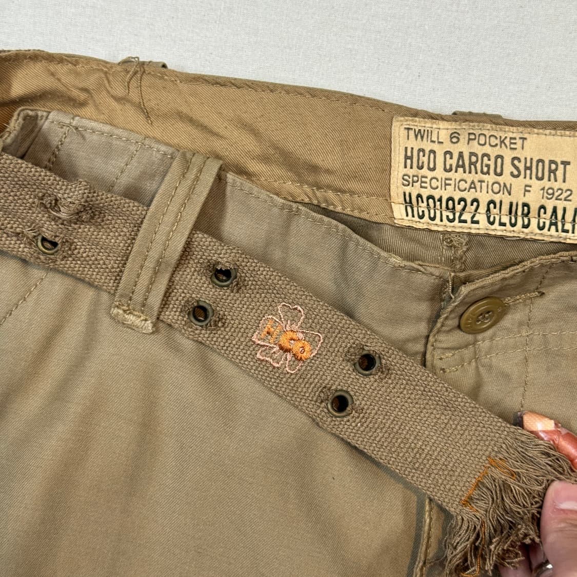 36inch) HCO 카키 브라운 버뮤다 카고팬츠 반바지 워크웨어 상품이미지3