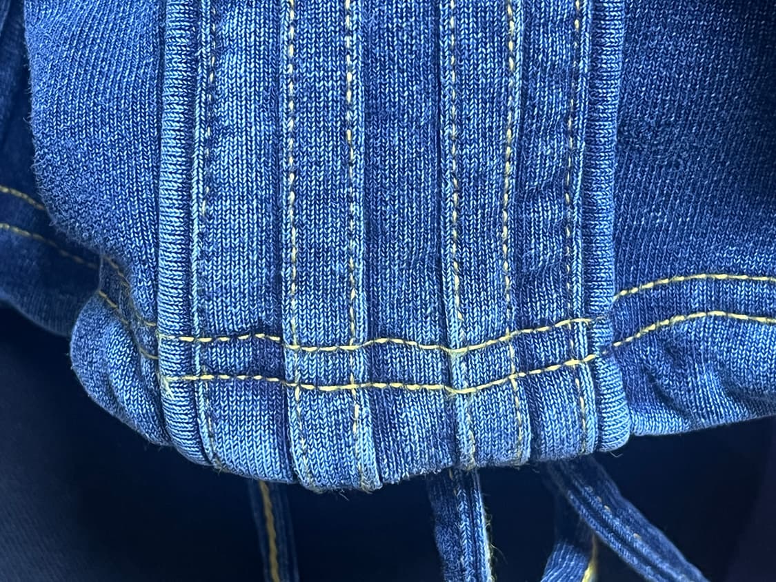 배드블러드 빌리 워시드 데님 스웻 팬츠 - 블루 상품이미지3