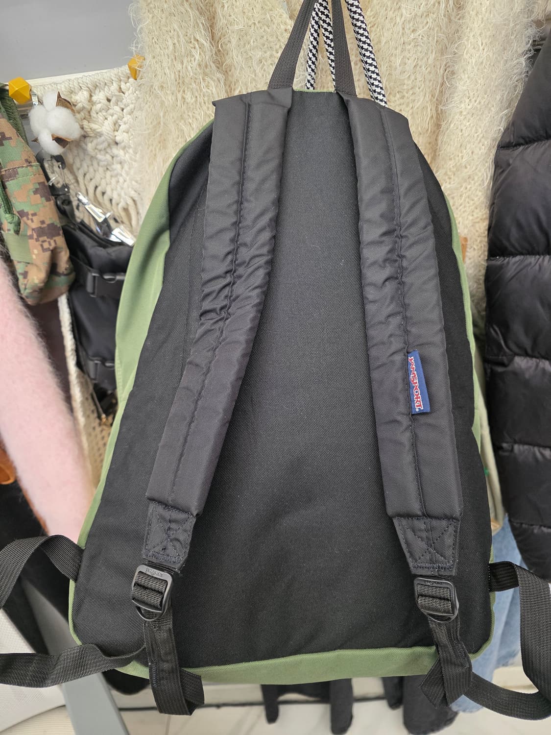 잔스포츠  슈퍼브레이크 그린 카키 백팩 상품이미지5