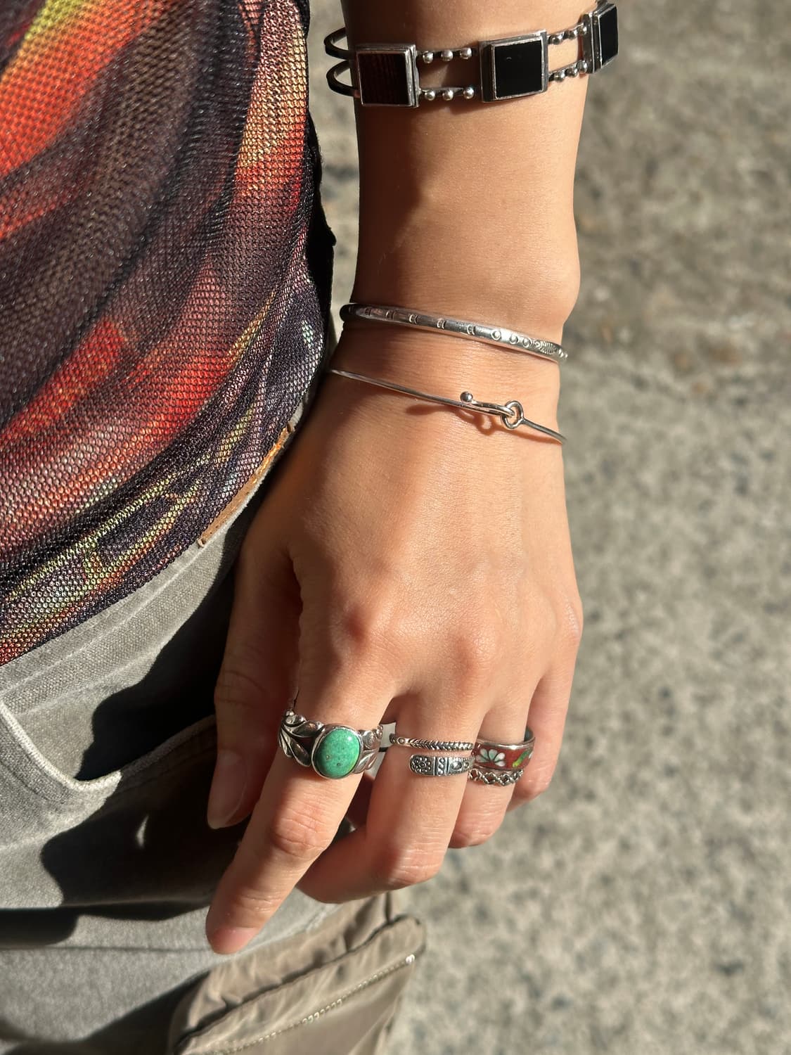 Vintage 925silver bangle 상품이미지7