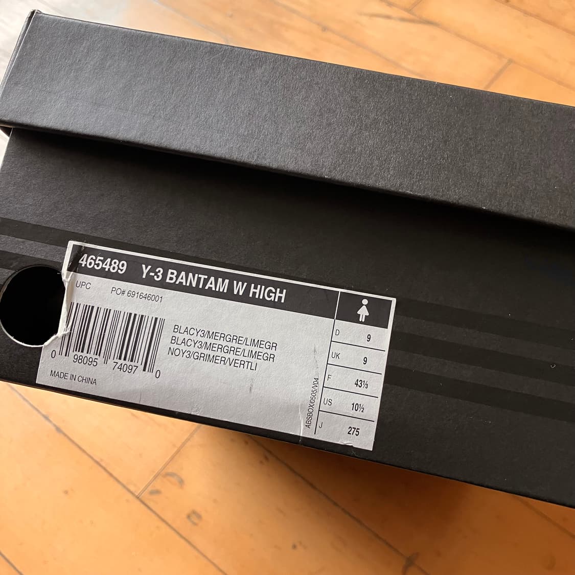 Y-3 06s BANTAM 요지 포인티 토 스니커즈 (265) 상품이미지10