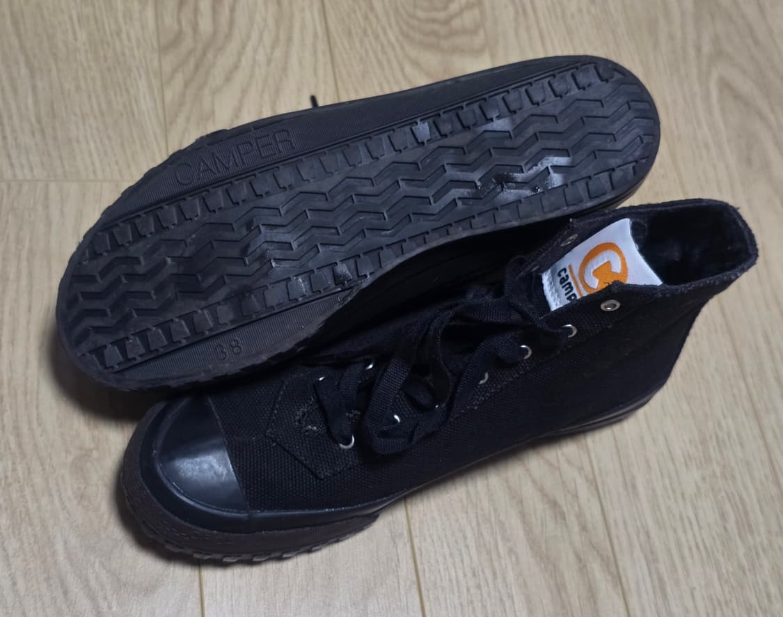 캠퍼 카마레온 1975 하이탑 부츠 블랙 38 상품이미지6