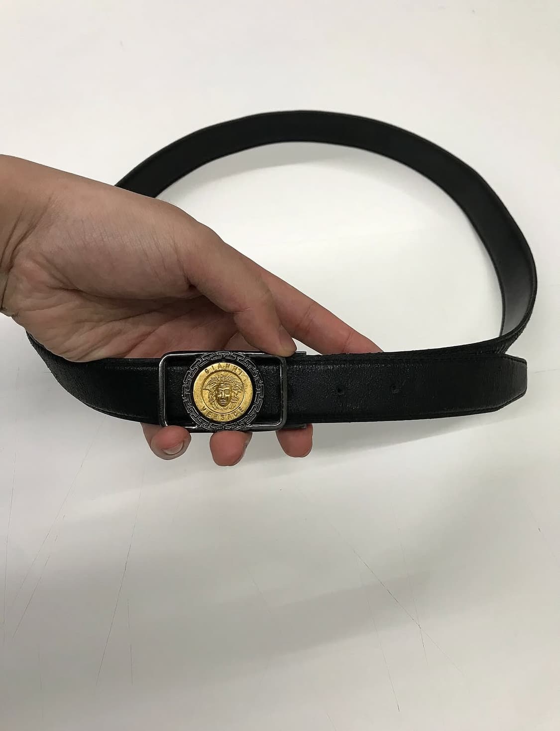 베르사체 메두사 레더 벨트 상품이미지6