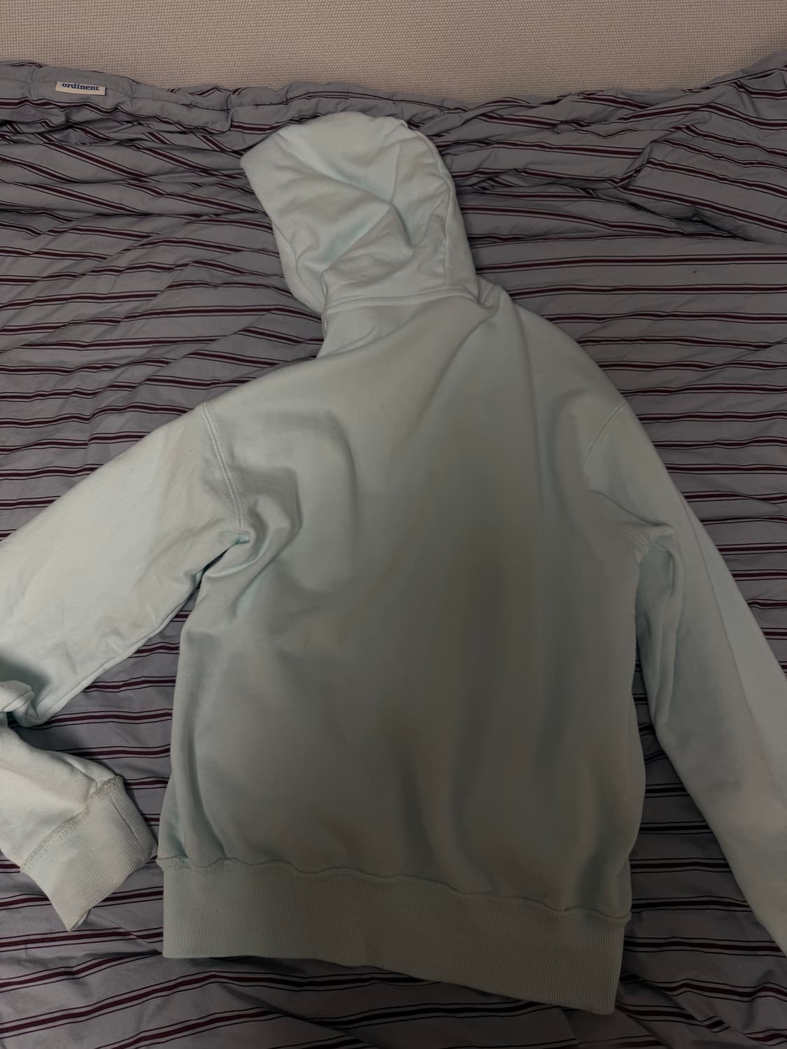 Aakam 아캄 cross rhinestone 후드집업 Ice Blue 상품이미지2