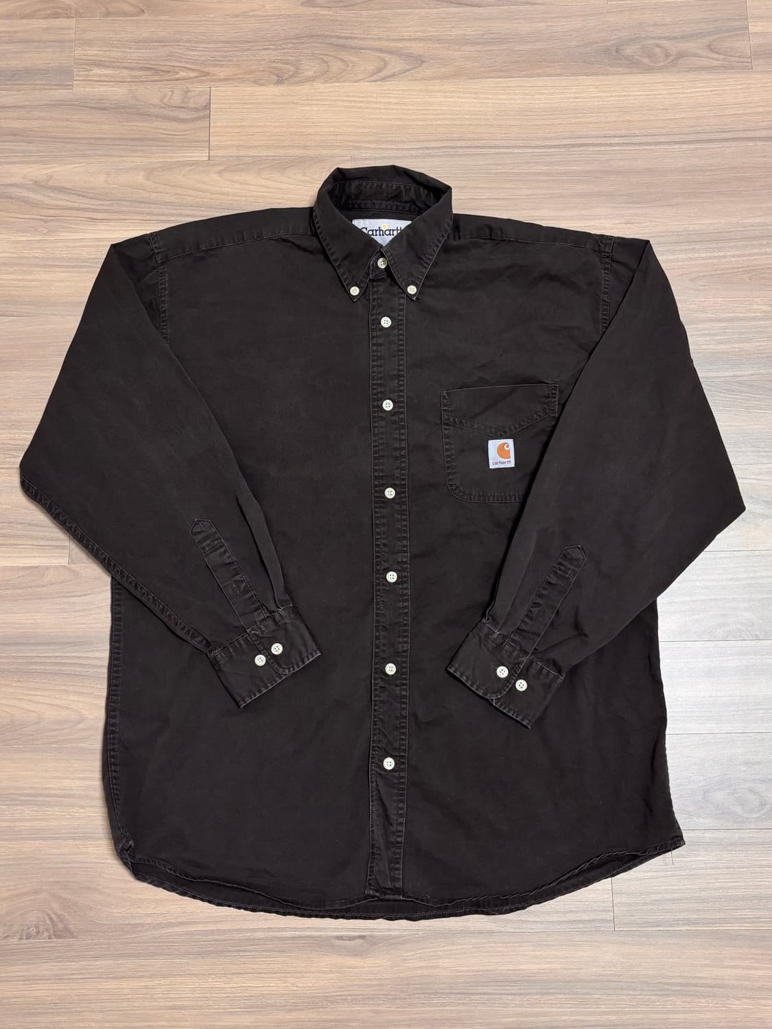 칼하트 셔츠 L 다크브라운 상품이미지1