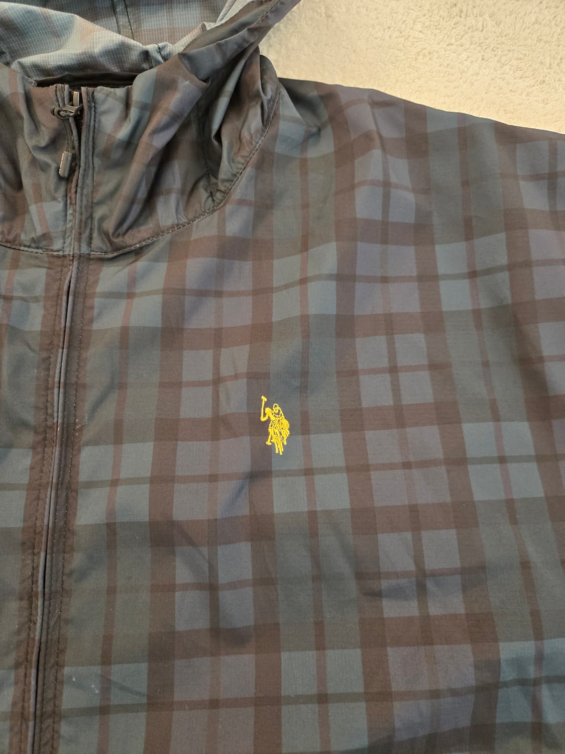 폴로 체크 후드 바람막이 점퍼(바스락, 홀겹) 100 상품이미지4