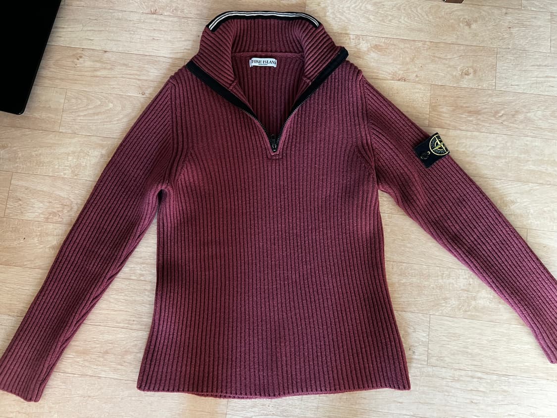 11s 스톤아일랜드 니트 반집업 상품이미지1
