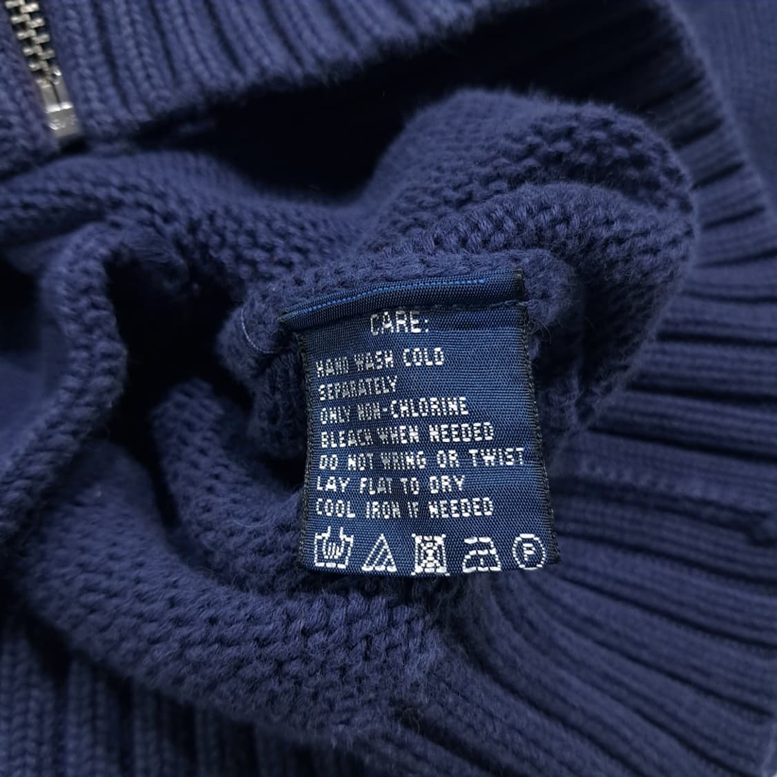 CL190 XL 랄프 로렌 스포츠 코튼 집업 니트 자켓 상품이미지6