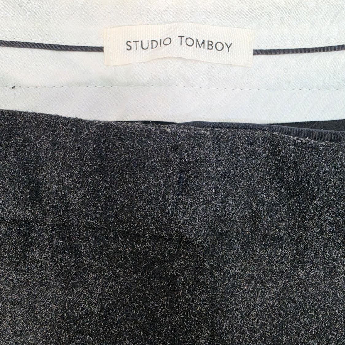 스튜디오 톰보이 와이드 팬츠 바지 슬랙스 28사이즈 새상품급 상품이미지7