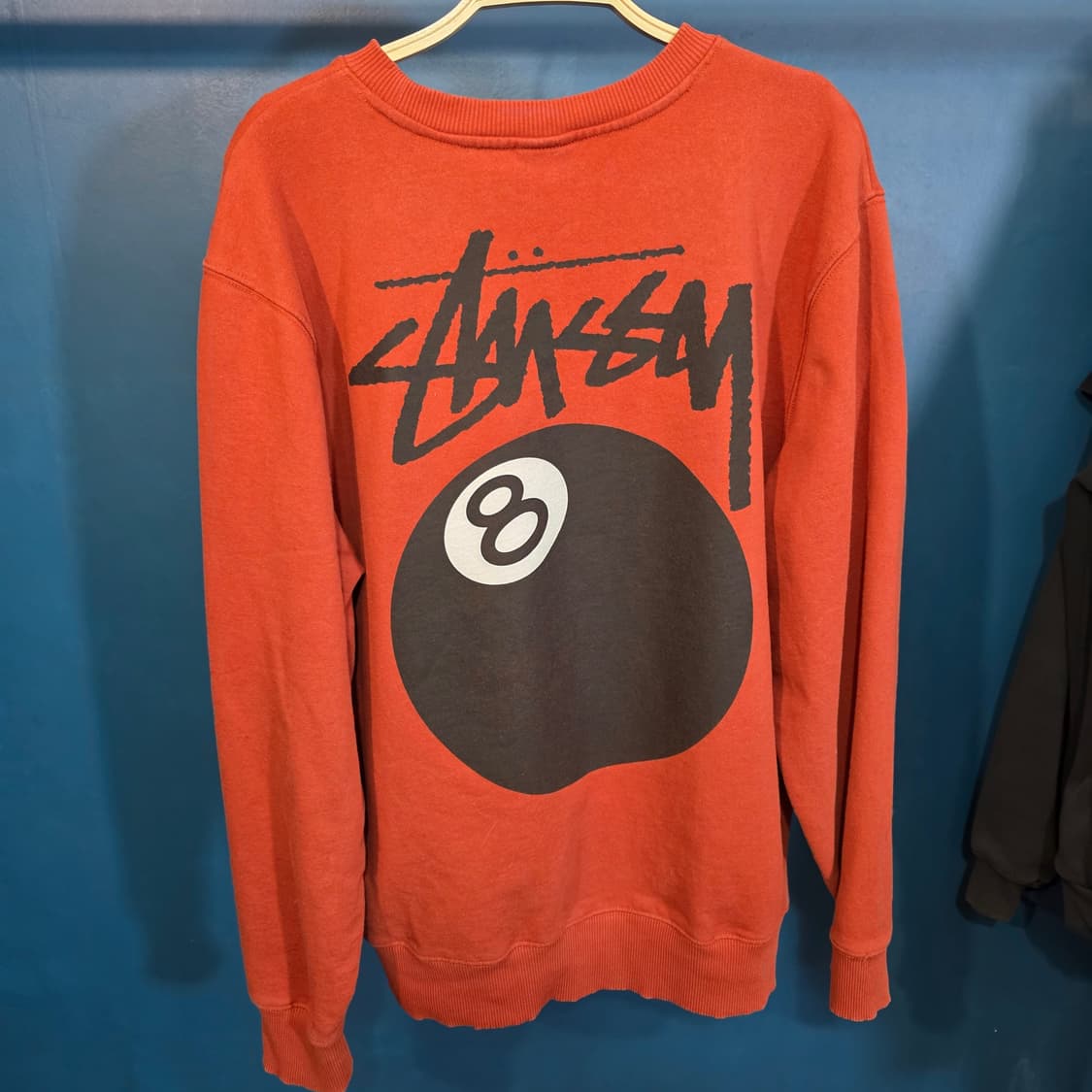 정품) 스투시 맨투맨 8볼 크루 감색 맨투맨 M 상품이미지2