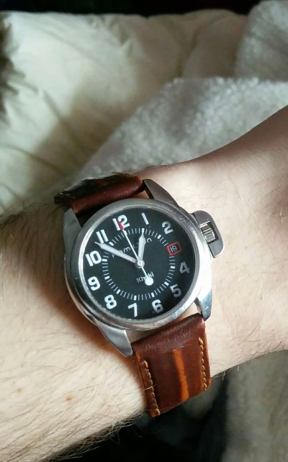 극레어 해밀턴 카키필드 빈티지 파네라이맛 검판 상품이미지9